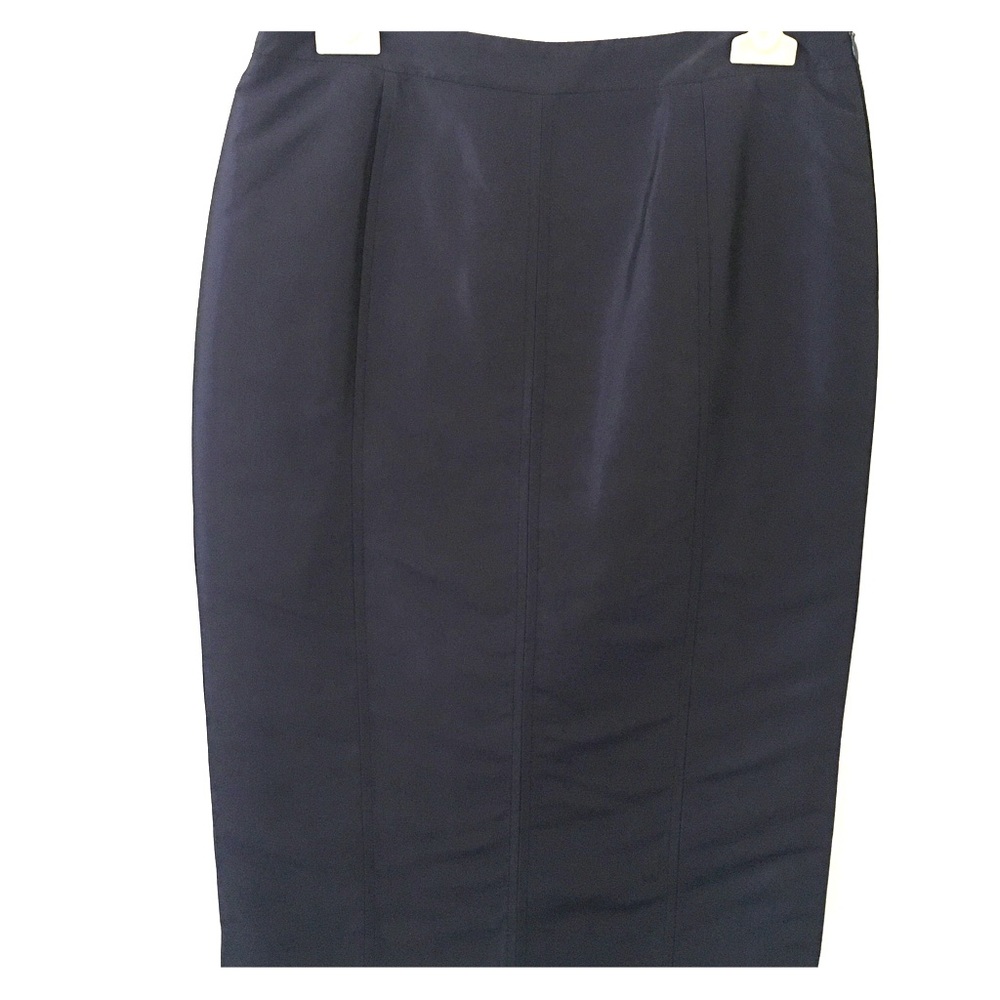 Ren Lezard Navy Pencil Skirt View 2